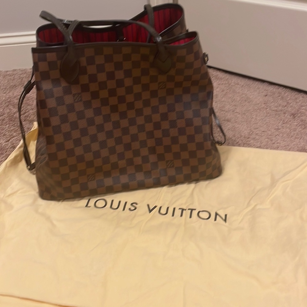 Louis Vuitton handbags.
